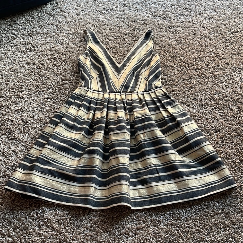 J.Crew Gold Mini Dress Size 0